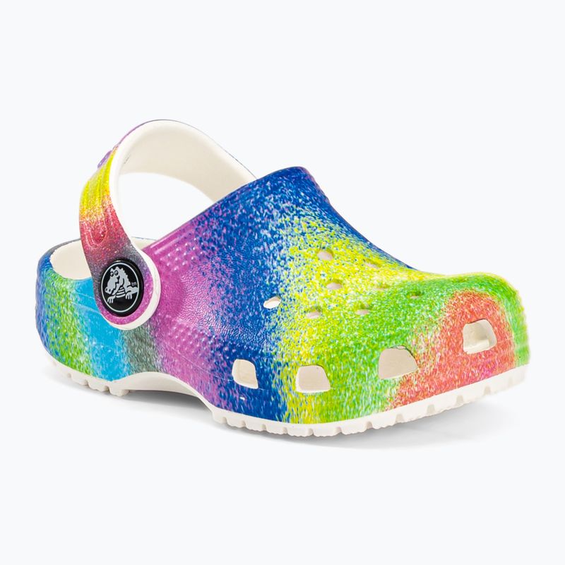 Crocs Classic Spray Dye Clog T fehér 208094-94S gyermek flip-flopok 2