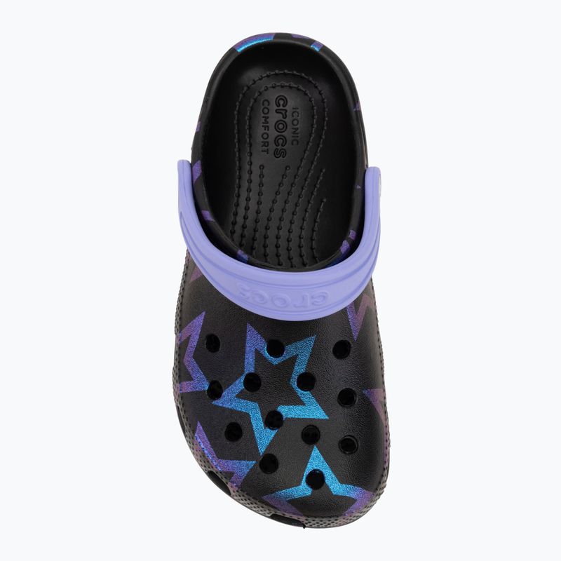 Crocs Classic Disco Dance Party Clog Gyerekek csillagok/fekete flip flopok 6