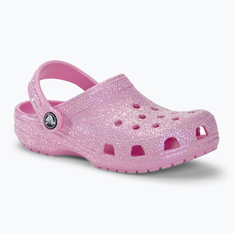 Gyerek papucs Crocs Classic Glitter Clog flamingo 2