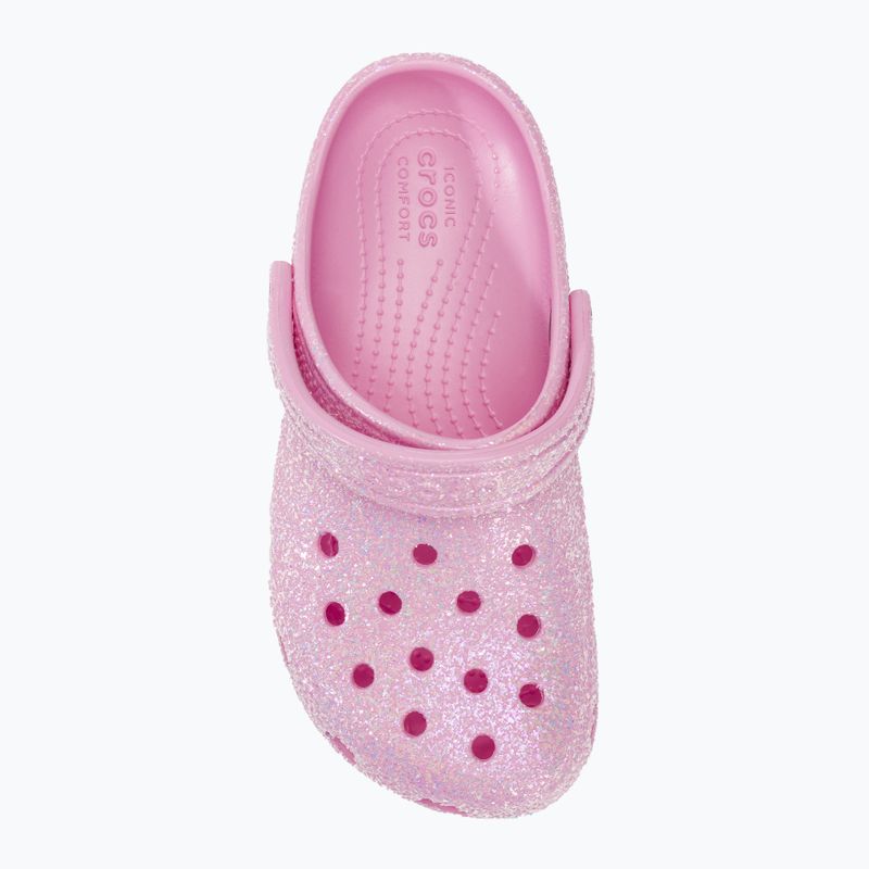 Gyerek papucs Crocs Classic Glitter Clog flamingo 6