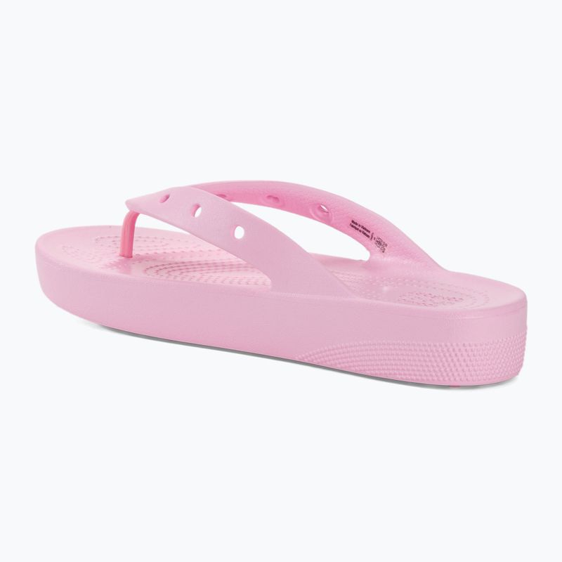 Női flip-flop papucs Crocs Classic Platform flamingo 3