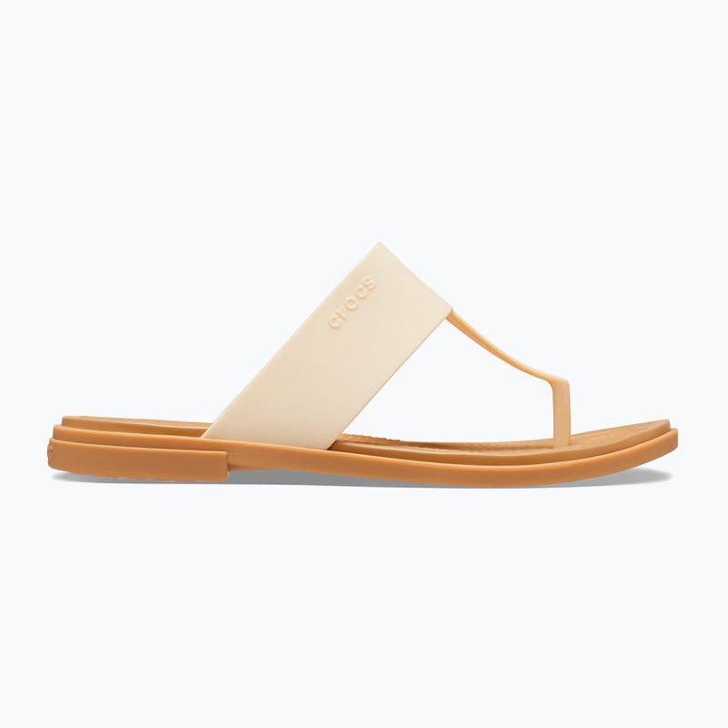 Flip-flop papucs, női Crocs Tulum Flip vanilla 9