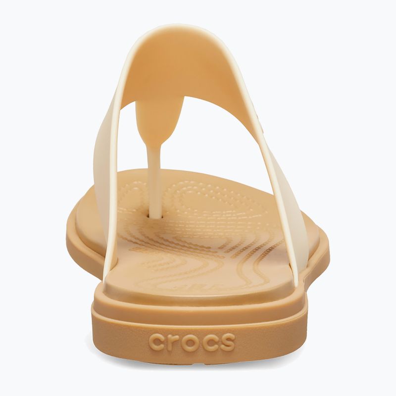 Flip-flop papucs, női Crocs Tulum Flip vanilla 10