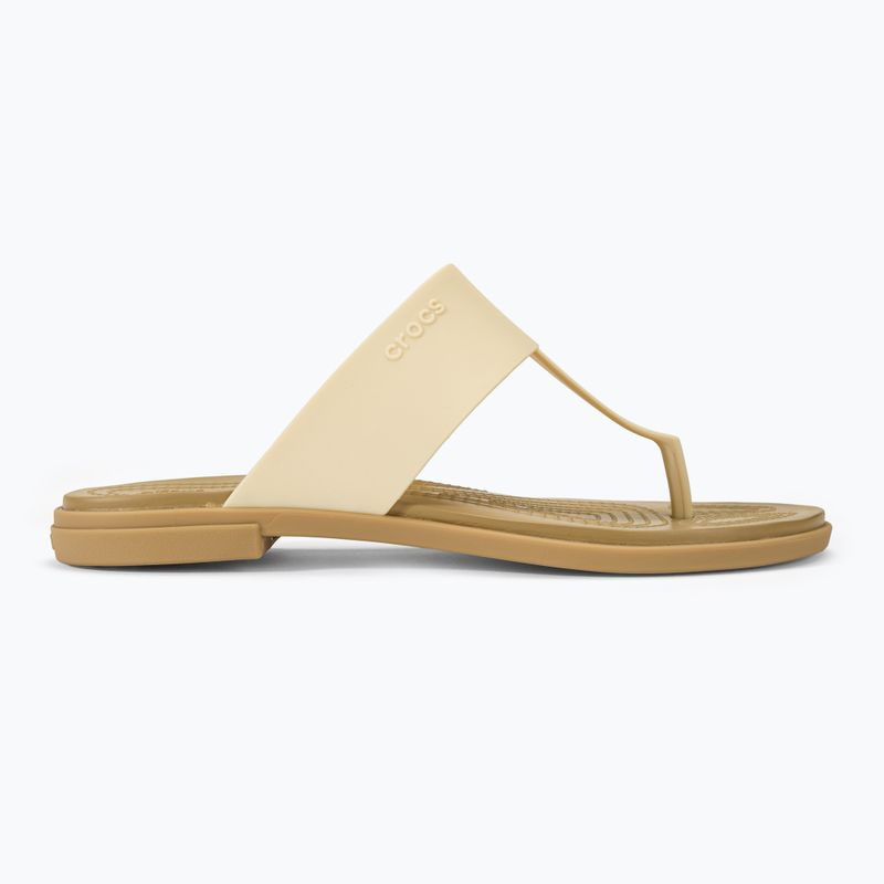 Flip-flop papucs, női Crocs Tulum Flip vanilla 2