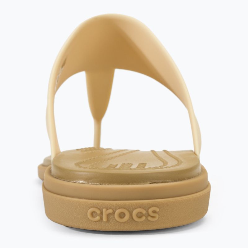 Flip-flop papucs, női Crocs Tulum Flip vanilla 6