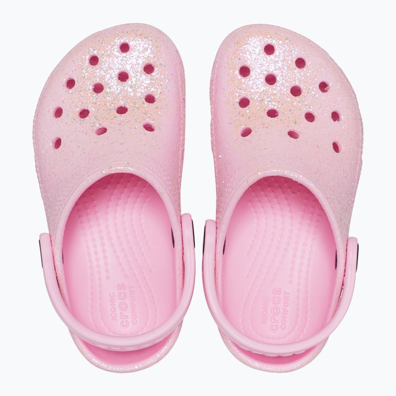 Gyerek papucs Crocs Classic Glitter Clog T flamingo 12