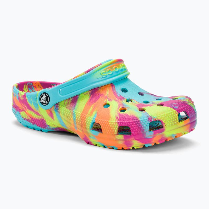 Papucs Crocs Classic Marbled Clog neptune/multi
