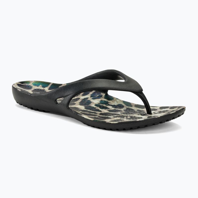 Női flip-flop papucs Crocs Kadee II Graphic black/multi animal