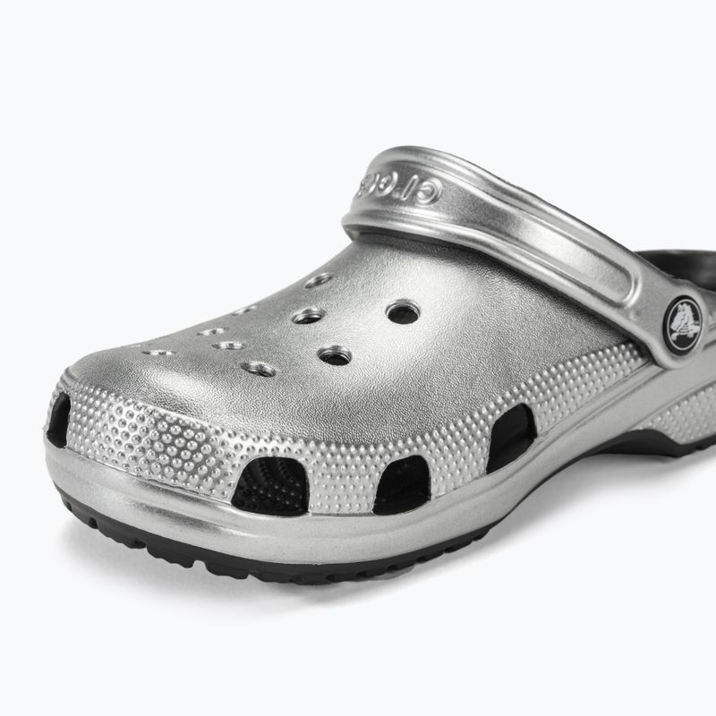 Crocs Classic silver/metallic papucs 8