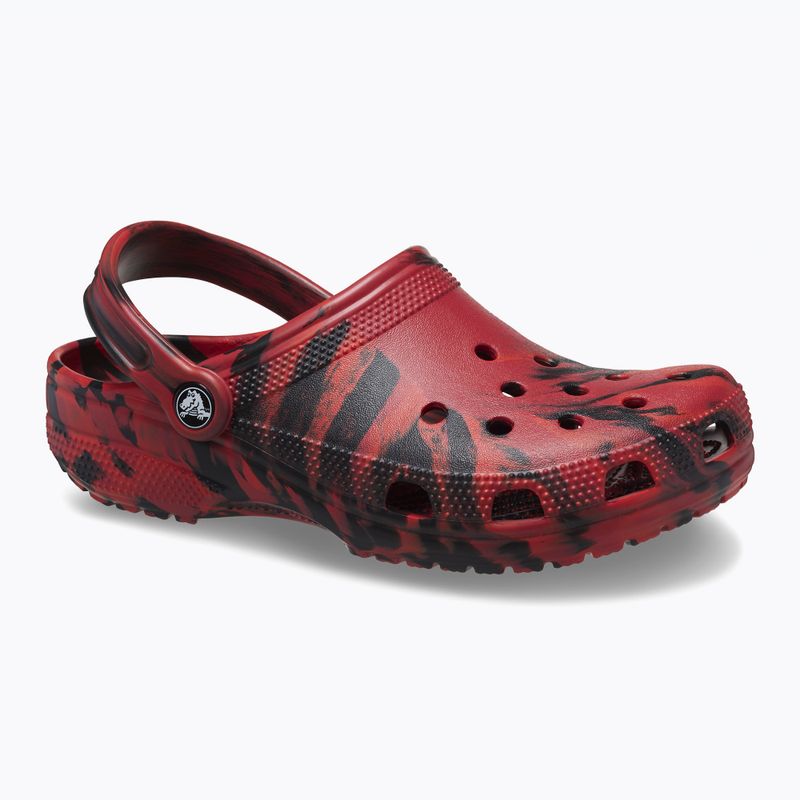 Crocs Classic Marbled Clog bors/fekete flip-flopok 9