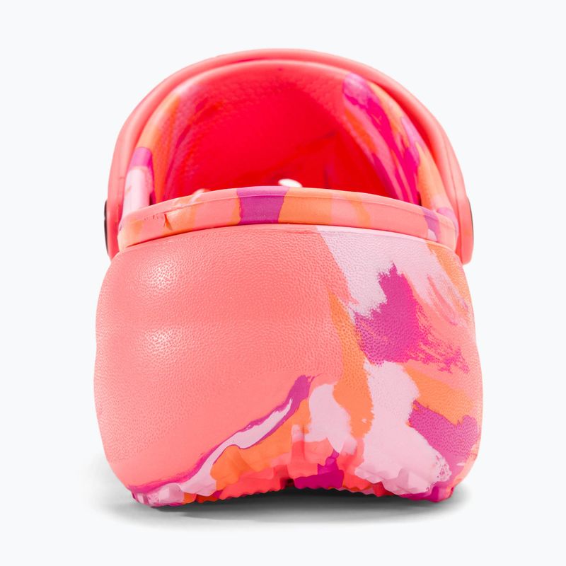 Női papucs Crocs Classic Platform Marbled guava/multi 7
