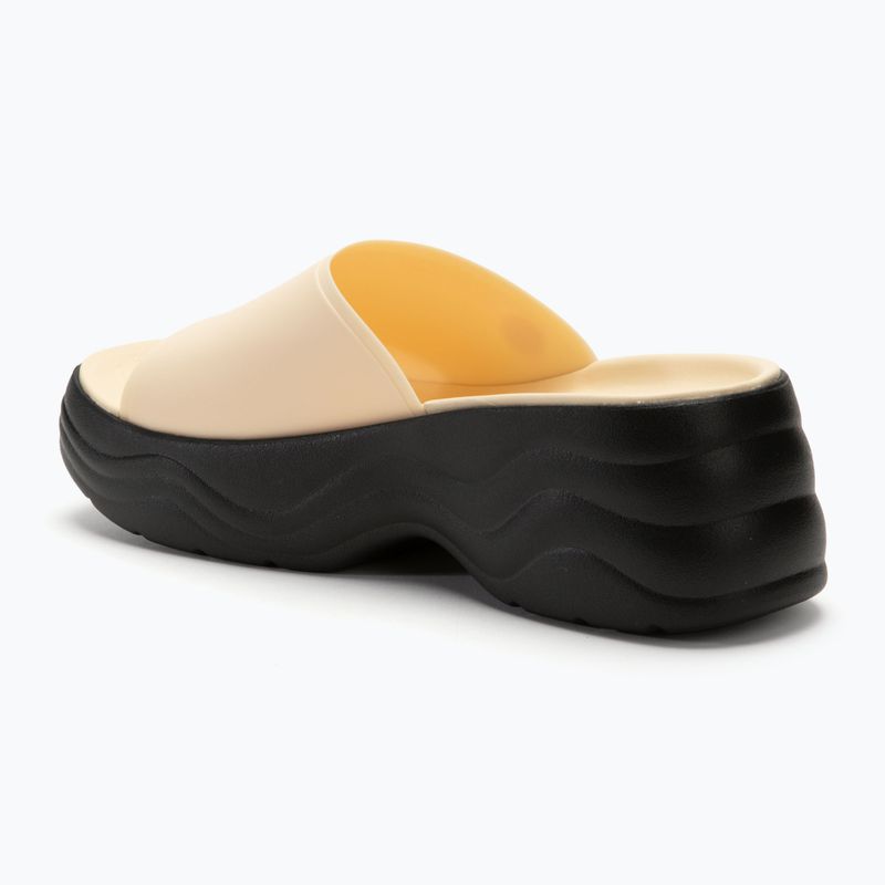 Női Crocs Skyline Slide vanília/fekete flip-flopok 3
