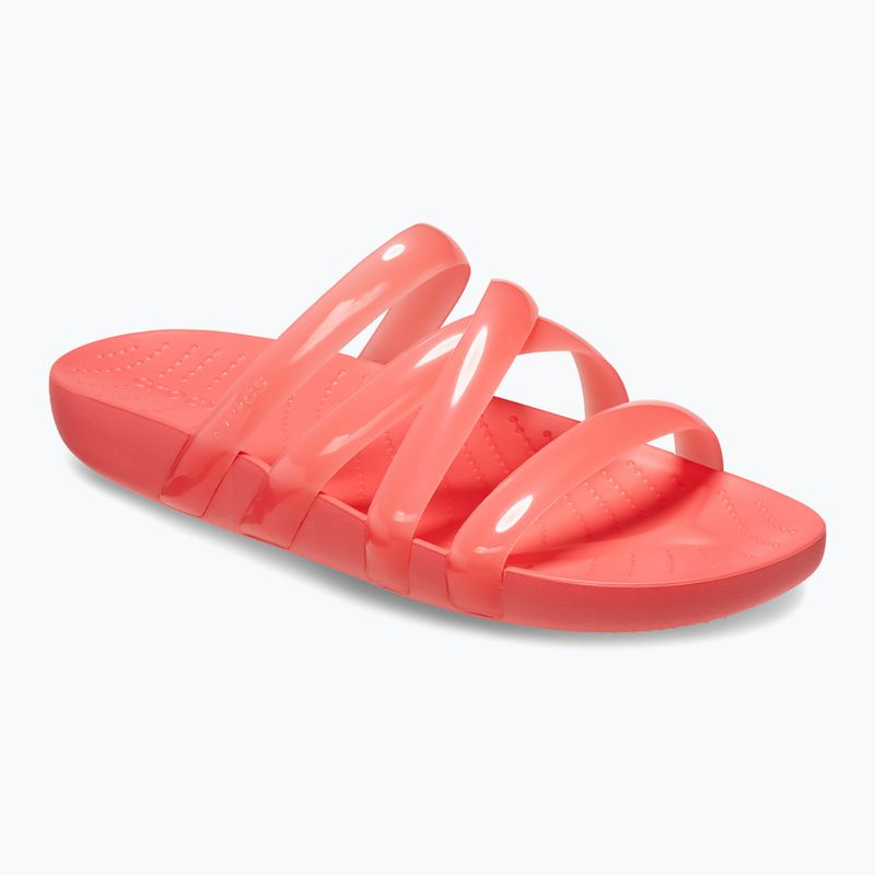 Női Crocs Splash Glossy Strappy flip-flop neon görögdinnye 8