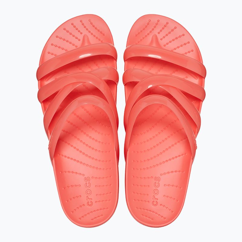 Női Crocs Splash Glossy Strappy flip-flop neon görögdinnye 12
