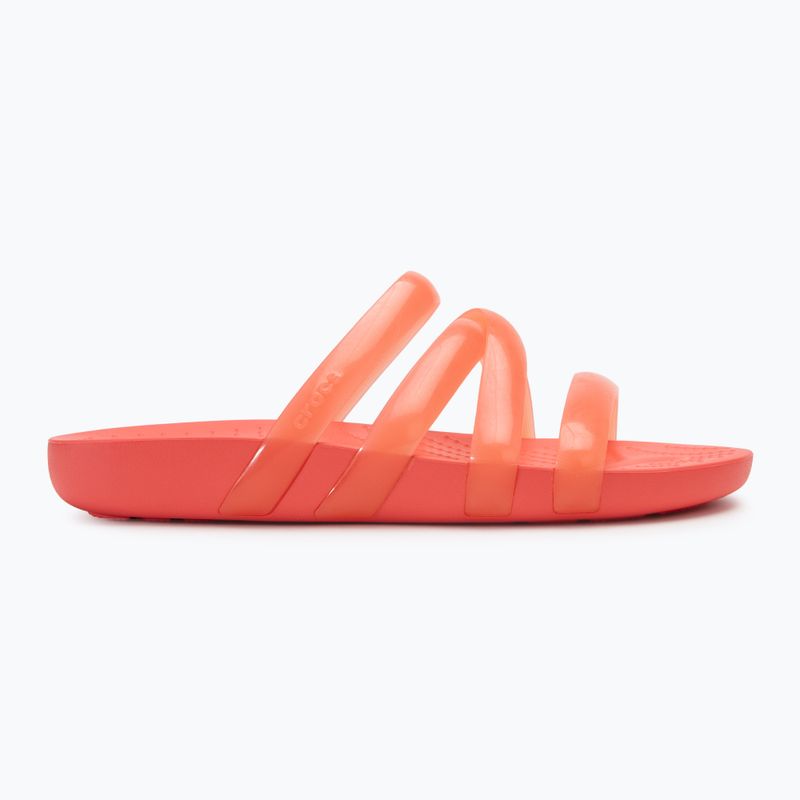 Női Crocs Splash Glossy Strappy flip-flop neon görögdinnye 2