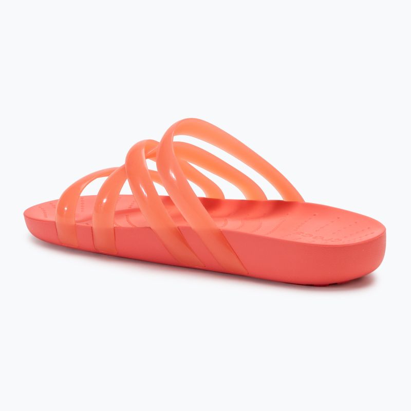 Női Crocs Splash Glossy Strappy flip-flop neon görögdinnye 3