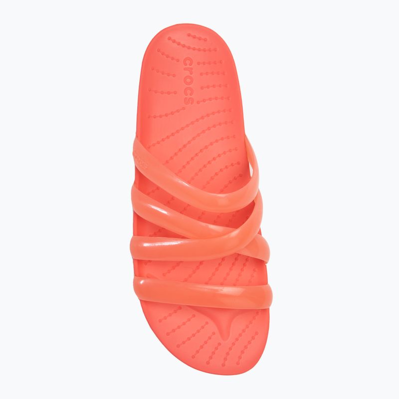 Női Crocs Splash Glossy Strappy flip-flop neon görögdinnye 5