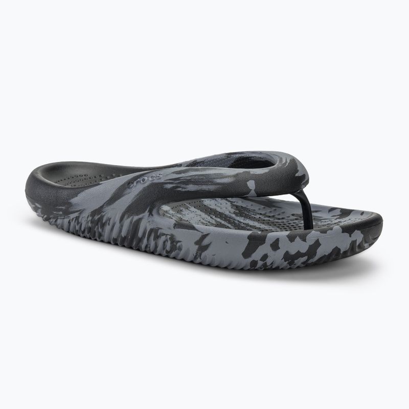 Flip-flop papucs Crocs Mellow Marbled Recovery black/charcoal