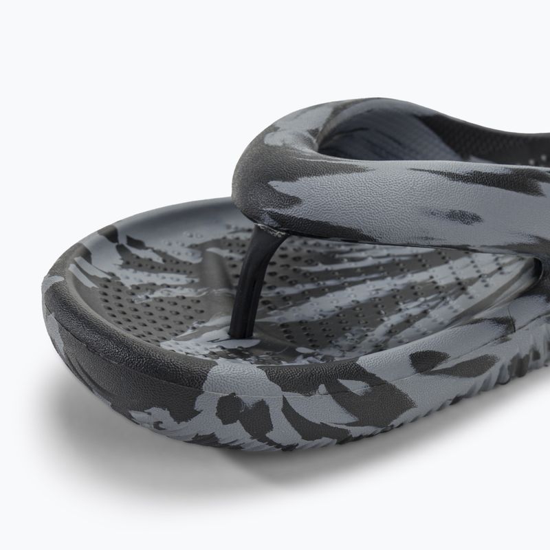 Crocs Mellow Marbled Recovery fekete/szürke flip flop 7