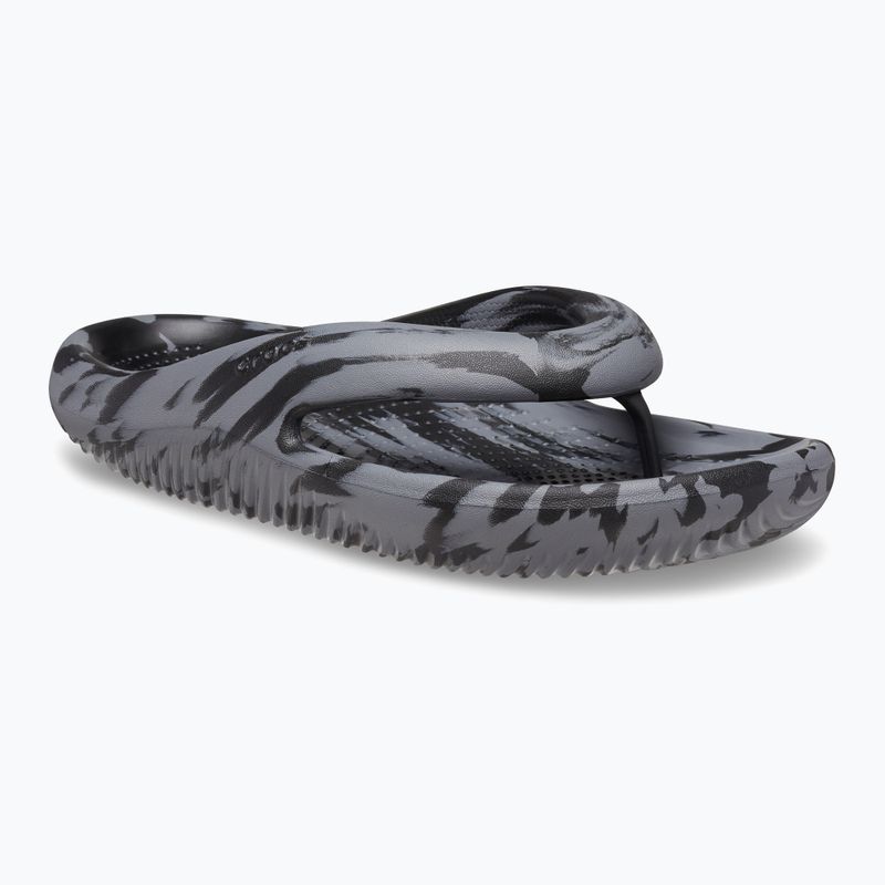 Flip-flop papucs Crocs Mellow Marbled Recovery black/charcoal 8