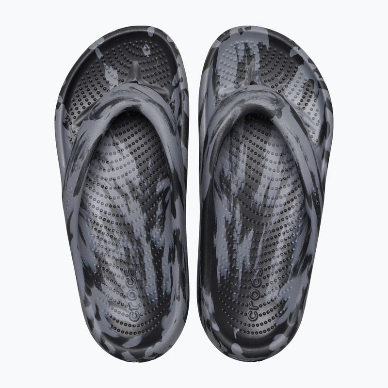 Flip-flop papucs Crocs Mellow Marbled Recovery black/charcoal 11