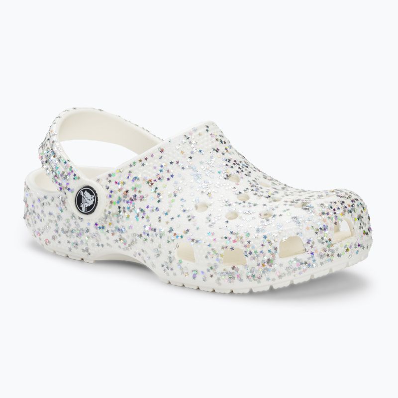 Gyerek papucs Crocs Classic Starry Glitter white 2