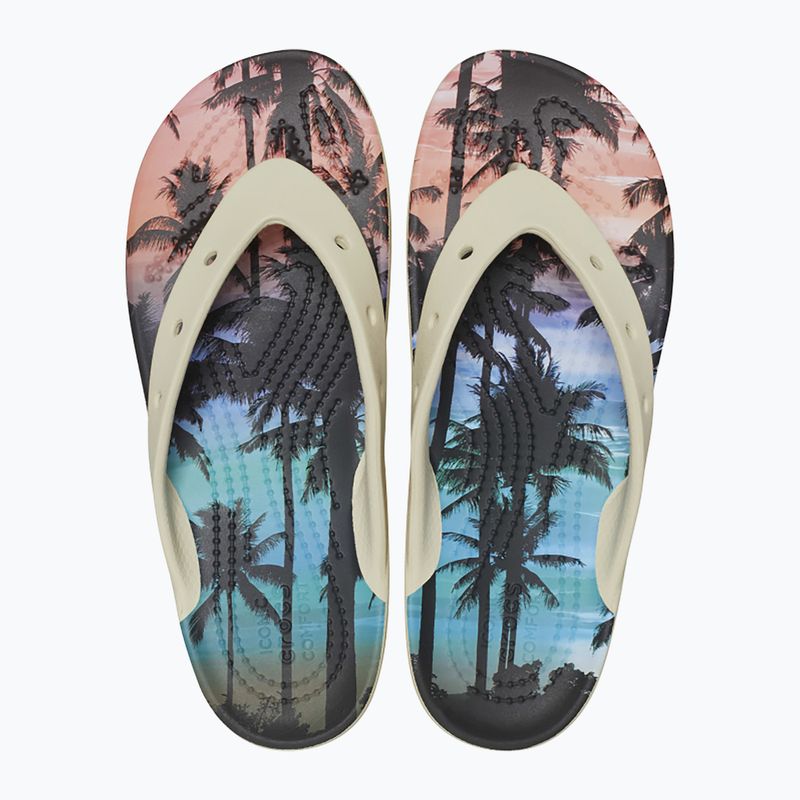 Női flip-flop papucs Crocs Classic Platform Retro Resort bone/multi 11