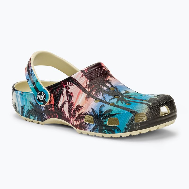 Papucs Crocs Classic Retro Resort Clog bone/multi 2