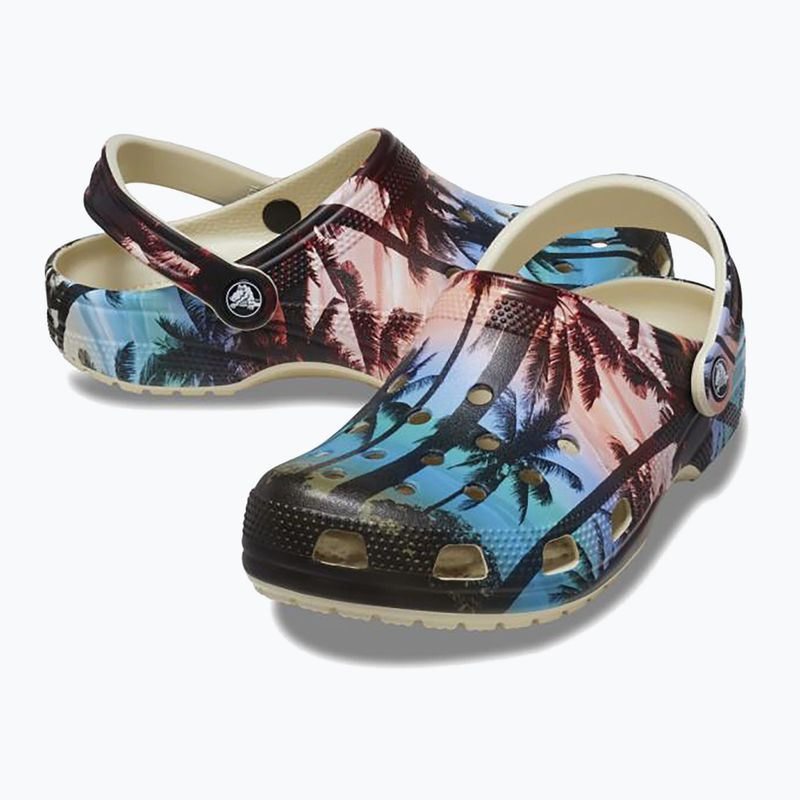 Papucs Crocs Classic Retro Resort Clog bone/multi 11