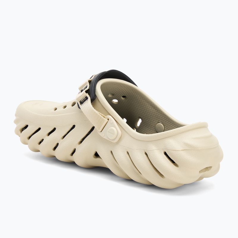 Crocs Echo Clog papucs csontszín/fekete 4