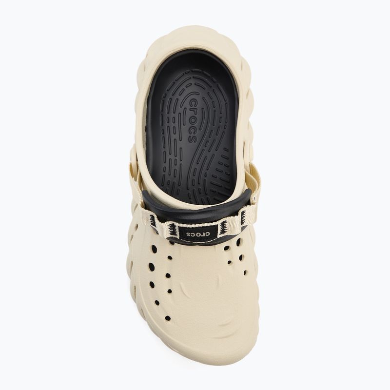 Crocs Echo Clog papucs csontszín/fekete 6