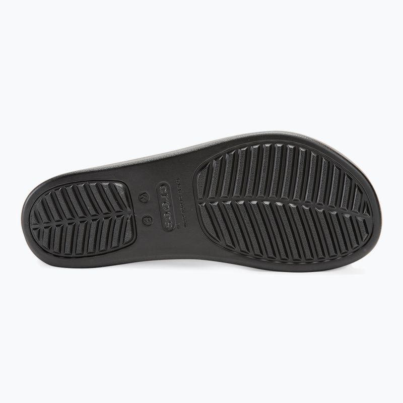 Crocs Brooklyn fekete női flip flopok 4