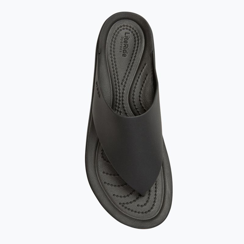 Crocs Brooklyn fekete női flip flopok 5