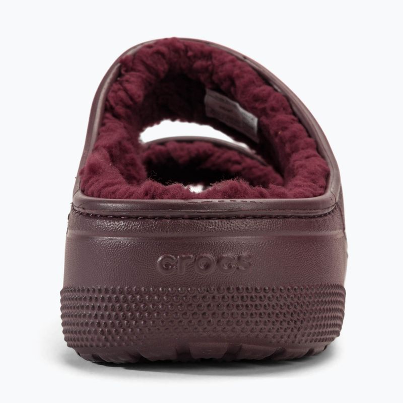 Papucs Crocs Classic Cozzzy dark cherry 6