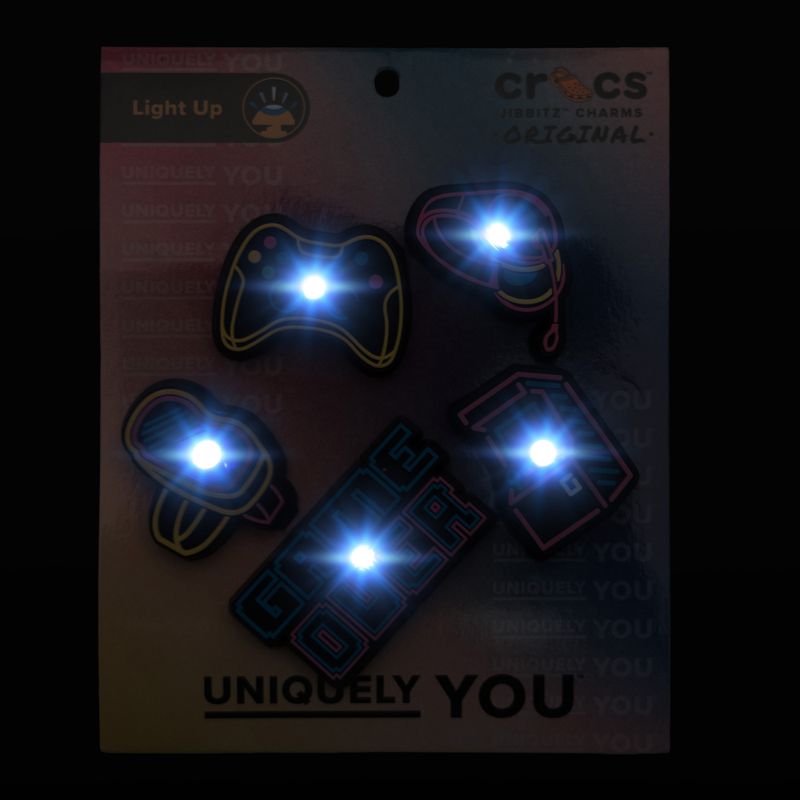 Kitűzők Crocs Lights Up Neon Gamer lights up neon gamer 5 pack 2