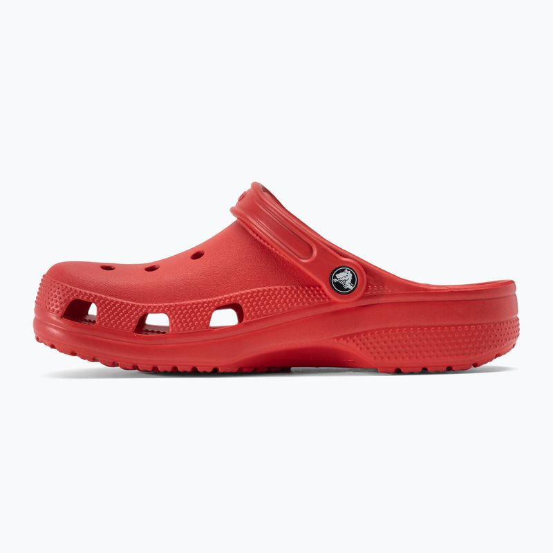 Férfi Crocs Classic varsity piros flip-flopok 4