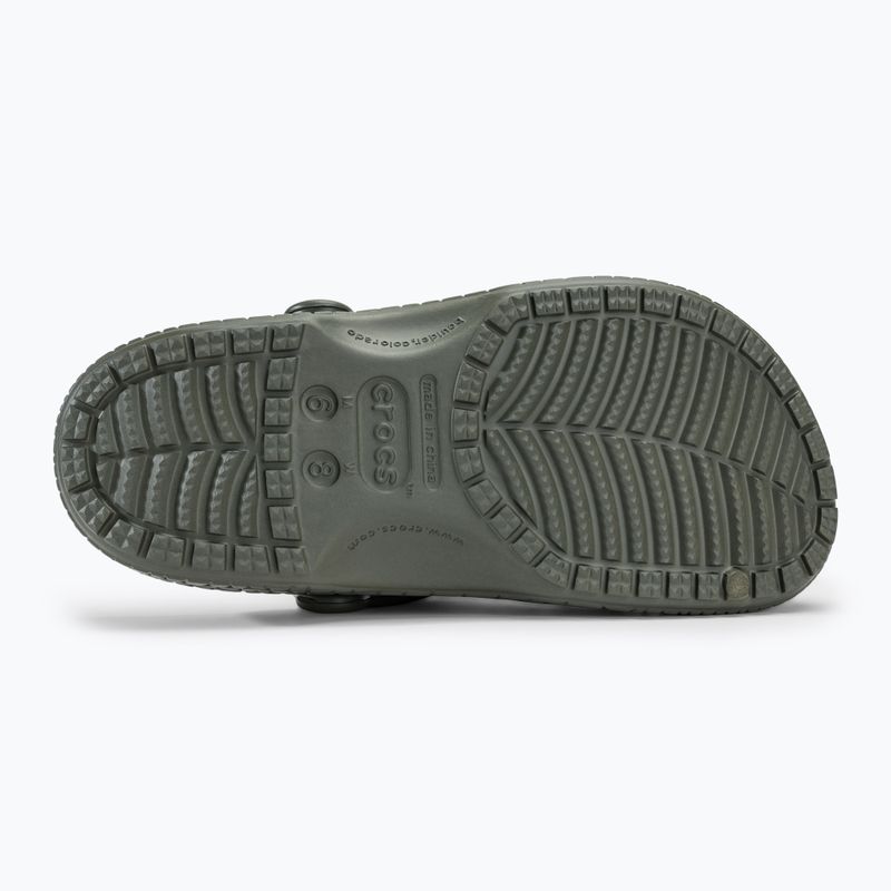 Papucs Crocs Classic Crocskin dusty olive 5