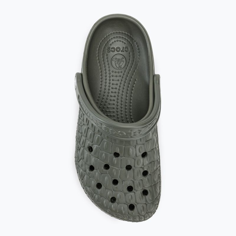 Papucs Crocs Classic Crocskin dusty olive 6