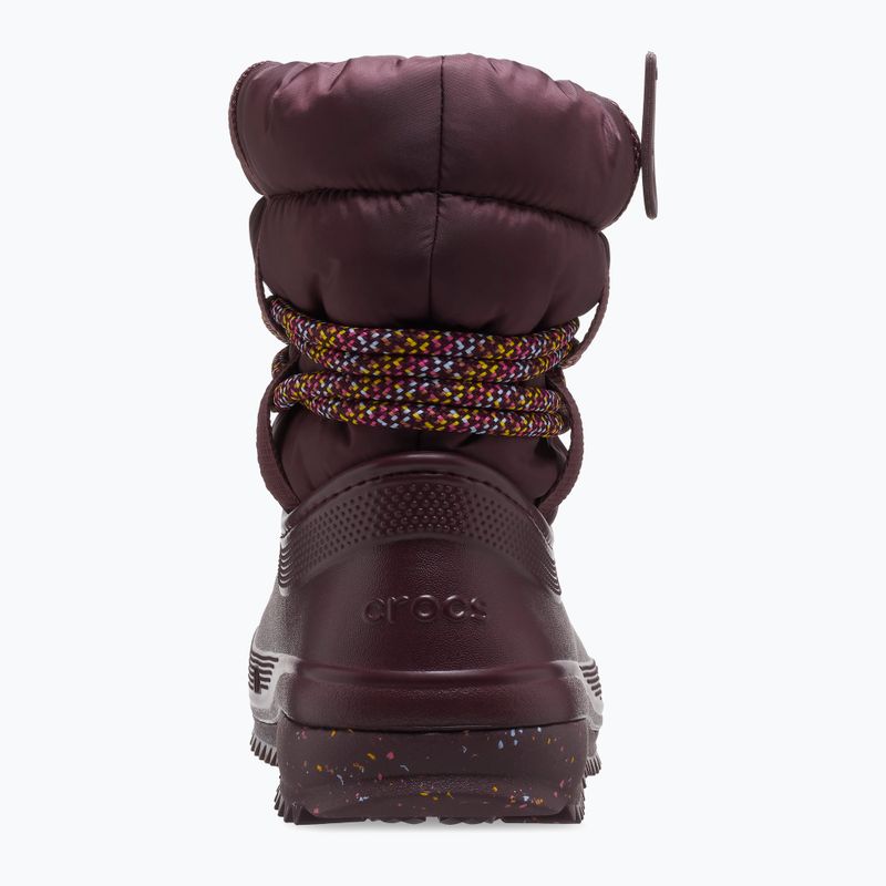 Női hótaposó Crocs Classic Neo Puff Luxe dark cherry 10