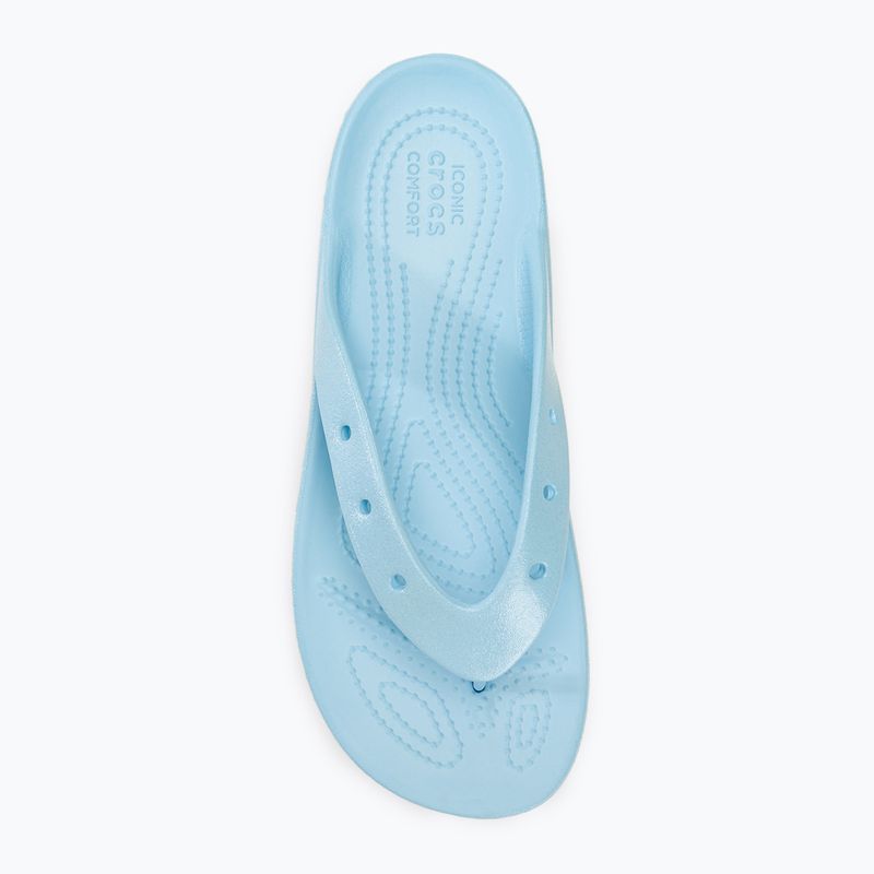 Női flip-flop papucs Crocs Classic Platform Meta Pearl blue calcite 5