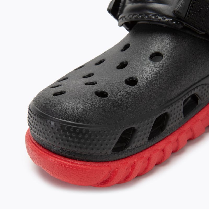 Crocs Duet Max II Clog fekete/varsity piros flip-flopok 7