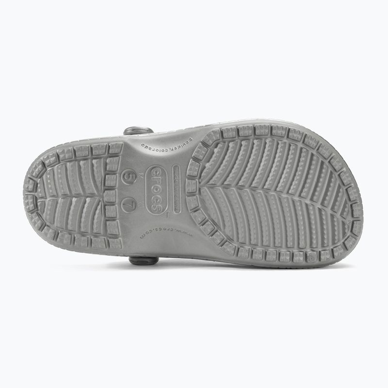 Papucs Crocs Classic Metallic Crocskin silver 5