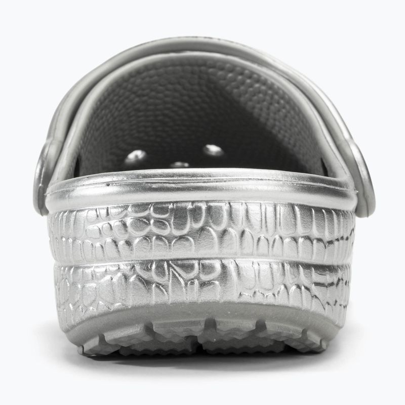 Papucs Crocs Classic Metallic Crocskin silver 7