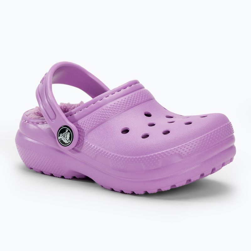 Gyerek papucs Crocs Classic Lined orchid 2