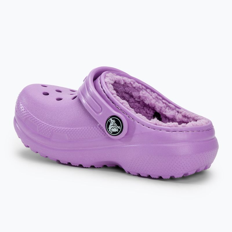 Gyerek papucs Crocs Classic Lined orchid 4