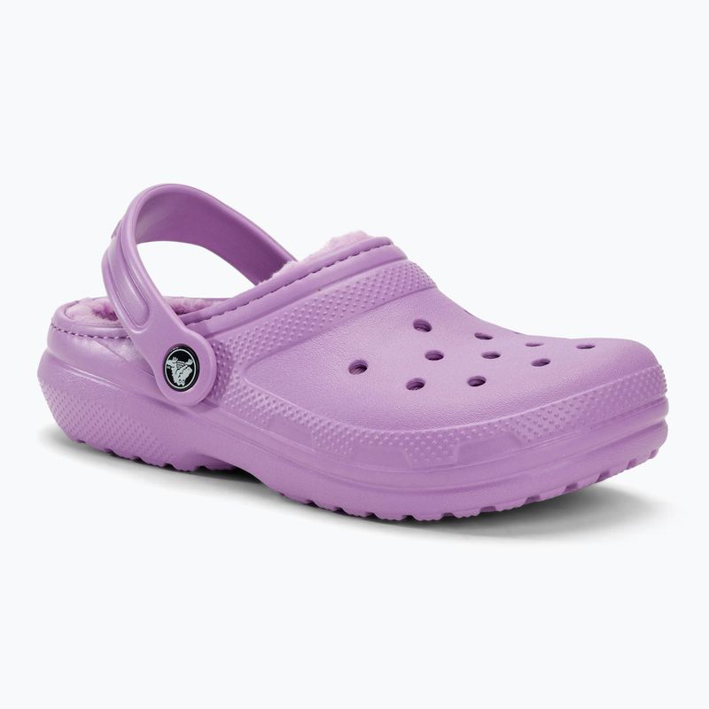 Gyerek papucs Crocs Classic Lined orchid 2