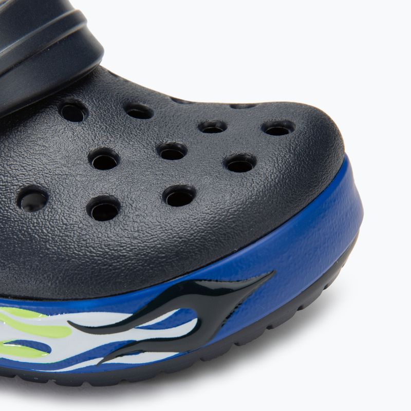 Crocs Crocband Lights Clog Gyermek flip-flop mélytengeri színben 8