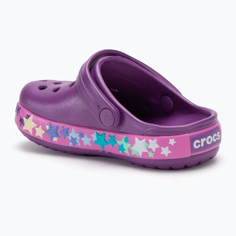 Crocs Crocband Lights Clog Toddler amethyst flip-flopok 4