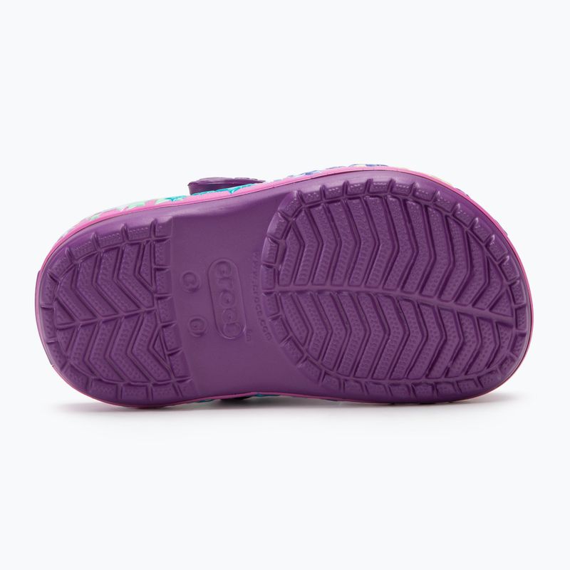 Crocs Crocband Lights Clog Toddler amethyst flip-flopok 5