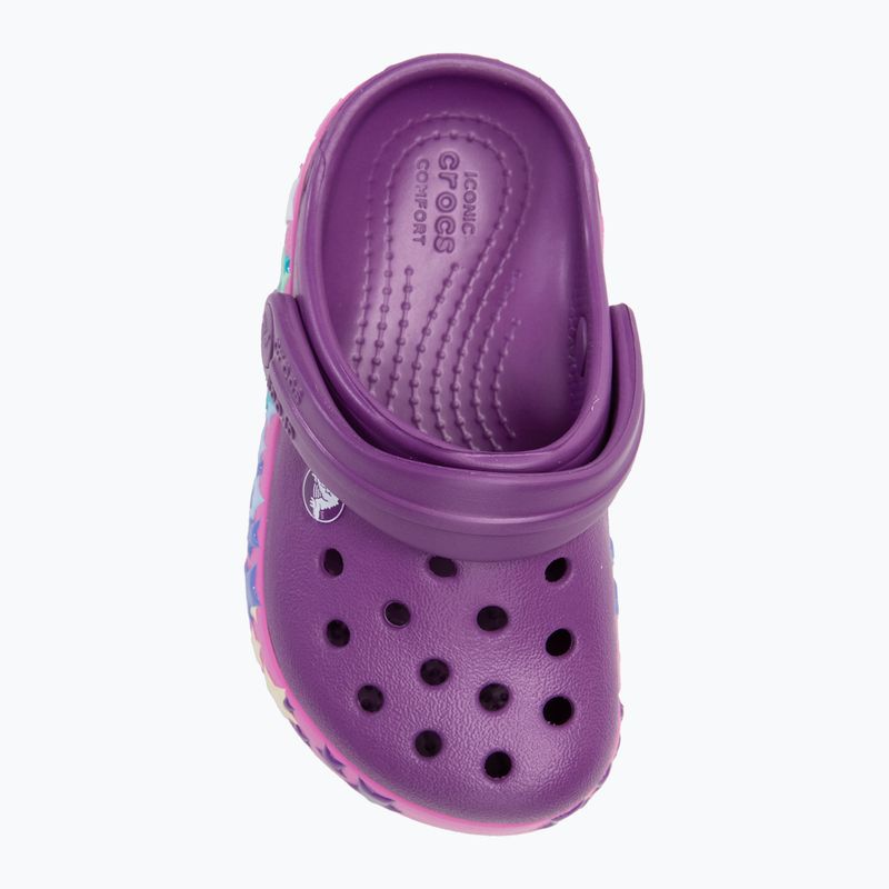 Crocs Crocband Lights Clog Toddler amethyst flip-flopok 6